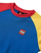 LEGO Детски памучен суичър LWSAKU 705 в синьо с изчистен дизайн 11010900
