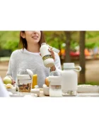 lekue Бутилка за вода To Go Organic 500 ml в бежово
