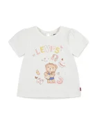 Levi's Бебешка тениска LIV SS SMOCKED SLV TEE