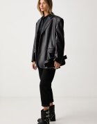 Levi's блуза с дълги ръкави дамска с модал RORY LS черна 0087H