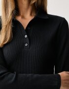 Levi's блуза с дълги ръкави дамска с модал RORY LS черна 0087H
