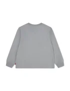 Levi's блуза с дълги ръкави за деца от памук BATWING TEE сива 9E8646