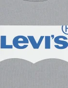 Levi's блуза с дълги ръкави за деца от памук BATWING TEE сива 9E8646