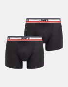 Levi's боксерки мъжки от памук с еластан 2 броя черни 37149-1245