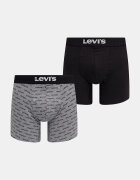Levi's боксерки мъжки от памук с еластан 2 броя сиви 37149-1264