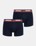 Levi's боксерки мъжки от памук с еластан 2 броя тъмносини 37149-1243