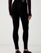Levi's дънки skinny дамски 720 HIRISE SUPER SKINNY черни 52797-0022