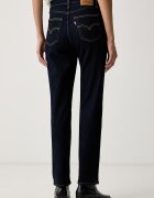 Levi's дънки slim fit дамски 722 HIGH RISE SLIM тъмносини 008MC
