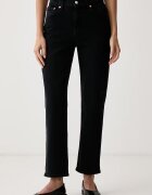 Levi's дънки slim fit дамски RIBCAGE SLIM черни 0081W-0000