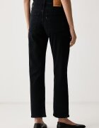 Levi's дънки slim fit дамски RIBCAGE SLIM черни 0081W-0000