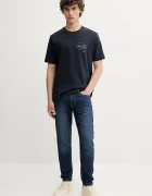 Levi's дънки slim taper мъжки 515 SLIM FIT STRAIGHT тъмносини A7222