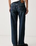 Levi's дънки straight дамски SUPERLOW STRAIGHT тъмносини 0081X