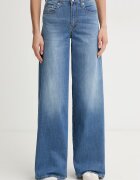 Levi's дънки wide leg дамски 728 HR WIDE LEG сини 0039B-0021