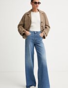 Levi's дънки wide leg дамски 728 HR WIDE LEG сини 0039B-0021