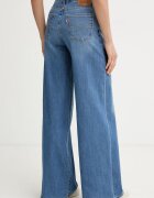 Levi's дънки wide leg дамски 728 HR WIDE LEG сини 0039B-0021
