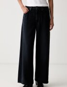 Levi's дънки wide leg дамски CINCH WIDE LEG тъмносини 0073B