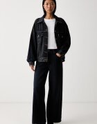 Levi's дънки wide leg дамски CINCH WIDE LEG тъмносини 0073B
