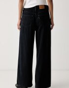 Levi's дънки wide leg дамски CINCH WIDE LEG тъмносини 0073B
