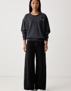 Levi's дънки wide leg дамски MIDDY WIDE LEG черни 0081Z