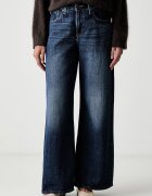 Levi's дънки wide leg дамски MIDDY WIDE LEG сини 0081Z