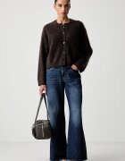Levi's дънки wide leg дамски MIDDY WIDE LEG сини 0081Z