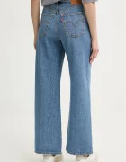 Levi's дънки wide leg дамски RIBCAGE WIDE LEG сини A6081