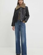 Levi's дънки wide leg дамски RIBCAGE WIDE LEG тъмносини A6081