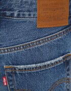 Levi's дънки wide leg дамски RIBCAGE WIDE LEG тъмносини A6081