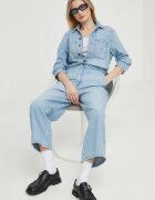 Levi's Дънков гащеризон в синьо от памук с яка