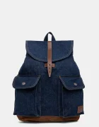 Levi's Дънкова раница в тъмносиньо голям размер с изчистен дизайн 002GW-0000