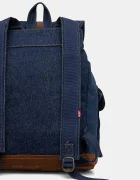Levi's Дънкова раница в тъмносиньо голям размер с изчистен дизайн 002GW-0000