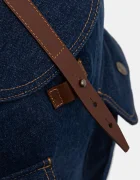 Levi's Дънкова раница в тъмносиньо голям размер с изчистен дизайн 002GW-0000