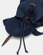 Levi's Дънкова раница в тъмносиньо голям размер с изчистен дизайн 002GW-0000