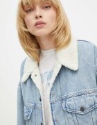 Levi's дънково яке дамско от деним 90S SHERPA синьо A4435