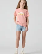 Levi's Детски дънков къс панталон MINI MOM SHORT W EMBROIDER