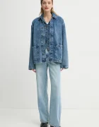 Levi's Елек SHRUNKEN 90S VEST дамски в синьо преходен модел 001W2