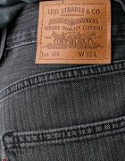 Levi's къс панталон мъжки от деним черен A8461