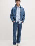 Levi's късо яке мъжко от деним CRISTOBAL GARAGE синьо 005BL-0002