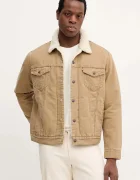 Levi's късо яке мъжко от джинс TYPE 3 SHERPA бежово 16365