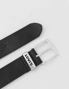 Levi's колан мъжки от кожа черен 38016.0117