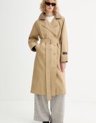 Levi's Памучен шлифер BREE CLASSIC LONG TRENCH в бежово 005AP