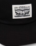 Levi's Памучна шапка с козирка в черно с апликация 000A9-0000