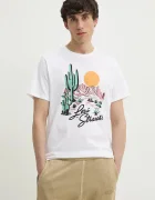 Levi's Памучна тениска GRAPHIC CREWNECK TEE в бяло с принт 22491