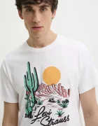 Levi's Памучна тениска GRAPHIC CREWNECK TEE в бяло с принт 22491