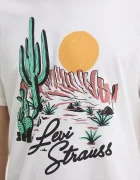 Levi's Памучна тениска GRAPHIC CREWNECK TEE в бяло с принт 22491