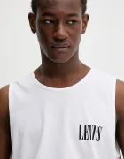 Levi's Памучна тениска GRAPHIC ROWER TANK в бяло A7642
