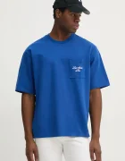 Levi's Памучна тениска HALF SLEEVE GR PCKT T в синьо с изчистен дизайн 001MH