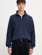 Levi's пуловер мъжки с добавена вълна LIGHTWEIGHT HM QUARTER ZIP син 0058U