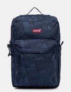 Levi's Раница L-Pack Standard в тъмносиньо голям размер с десен D5463-0020
