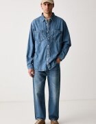Levi's риза мъжка от деним MARIPOSA WORKER синя 0085D-0002